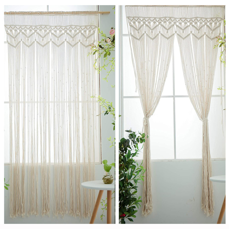 Nordic Handmade Woven Tapestries Tassel Home Partition Curtain Bohemian Wedding Decoration Background Foreign Trade Source Nordic Handmade Woven Tapestries Tassel Home Partition Curtain Bohemian Wedding Decoration Background Foreign Trade Source