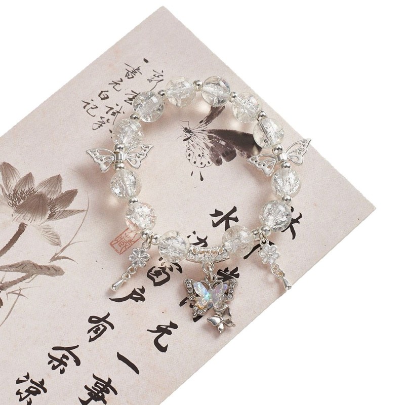 爆裂碎花蝴蝶手串新中式时尚超仙手饰送闺蜜生日礼物|undefined