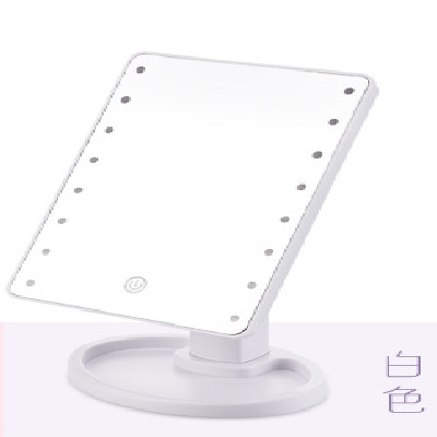 22 luces 16 luces LED espejo de maquillaje sensor táctil con luz espejo de tocador giratorio USB recargable espejo de maquillaje enchufable