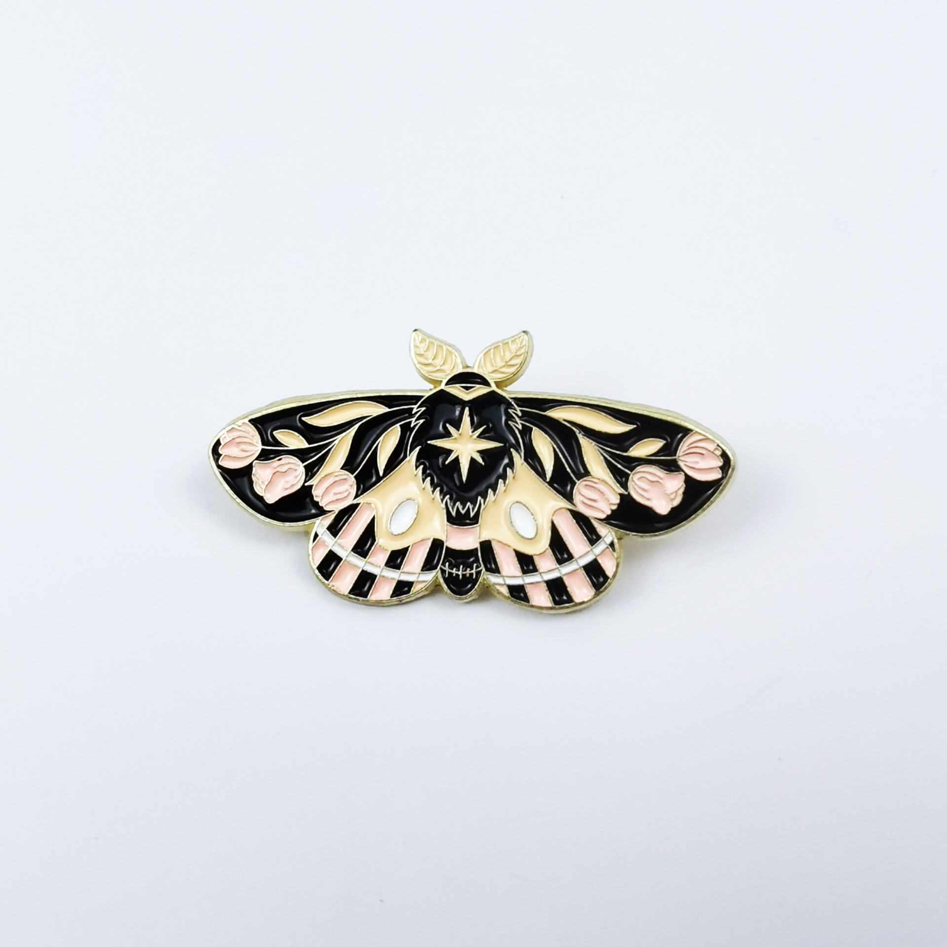 Broche de mariposa de dibujos animados, de aleación esmaltada, con forma de insecto, para ropa, insignia, accesorios transfronterizos