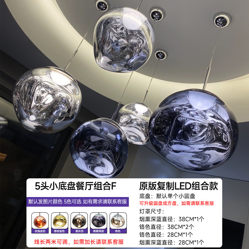 デザイナー溶岩シャンデリア大別荘loft複式選択階段間長シャンデリア客間バーシンプルレストラン|undefined
