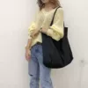Solid color large bag black - sold out