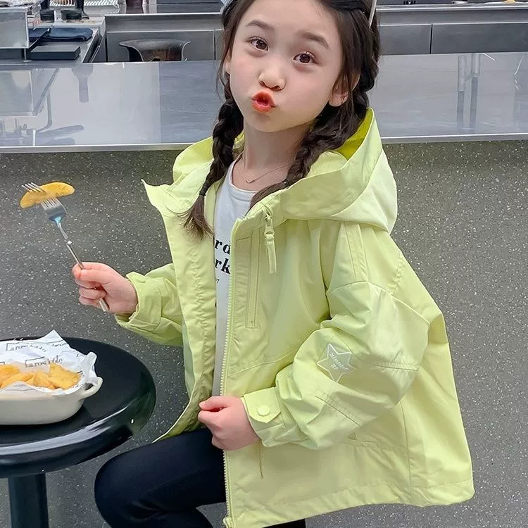 Куртка для девочек Весна и Осень 2025 Новый детский весенний отдых