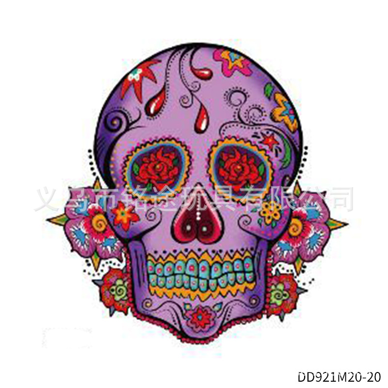 Suministros de fiesta de carnaval mexicano Día de los muertos Pegatinas de fiesta divertida para niños Accesorios de fotografía mexicana