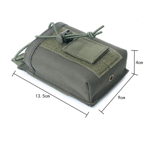 Outdoor Multi-functional Walkie-Talkie Sling Bag Molle Tactical Walkie-Talkie Bag Military Enthusiast Outdoor Sports Camouflage Accessory Bag