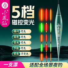 小凤仙如意金箍夜光漂OLED硬尾5档磁控变色鱼漂高灵敏橄榄尾浮漂
