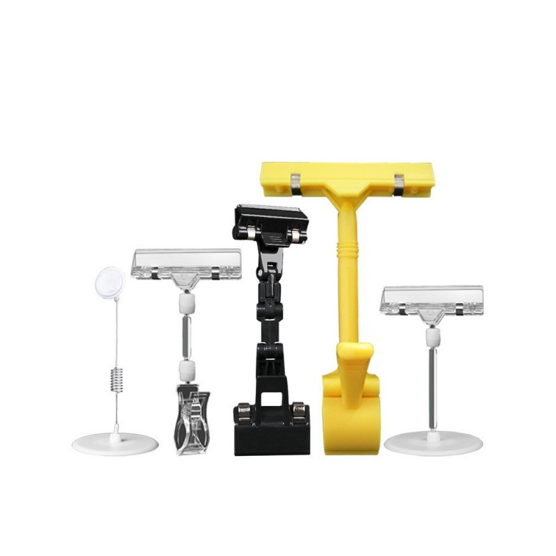 수생 활동을위한 카드 클립 스탠딩 가격 라벨 프로모션 플라스틱 스티커 삽입 가능한 가격 디스플레이 클립