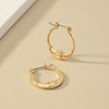 Metal design advanced earrings, European style, high-quality style, wholesale