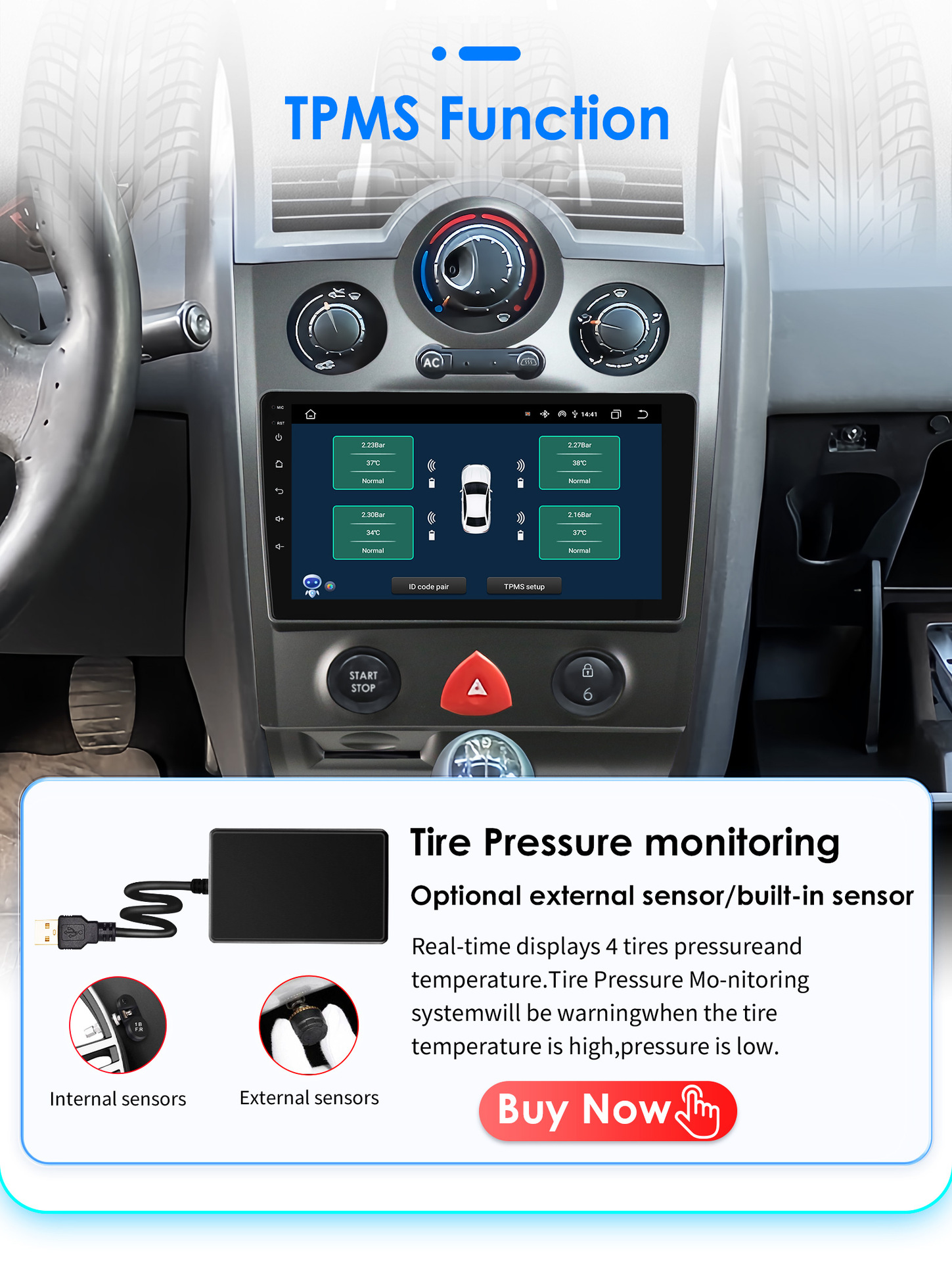 9inch Suitable for 2002-2009 Renault Megane 2Nd Generation Lower Center Console Android Navigation and Reversing Camera