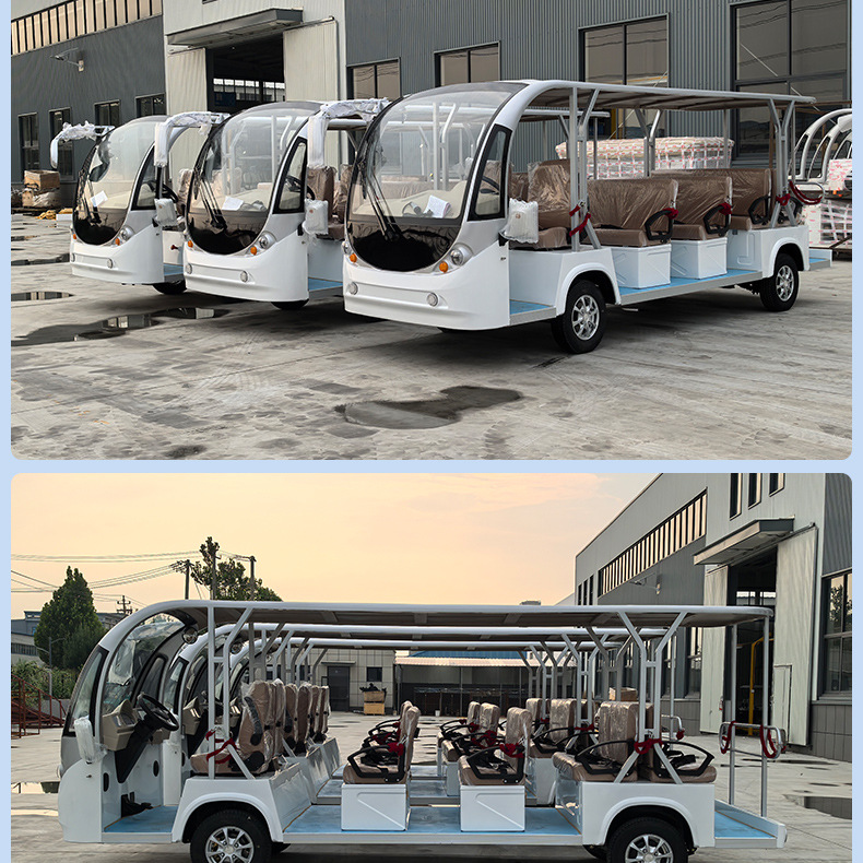 Xinda Road Convertible 14-23 Seat Scenic Spot Tourist Electric Shuttle Bus Factory Park Winery Electric Sightseeing Car
