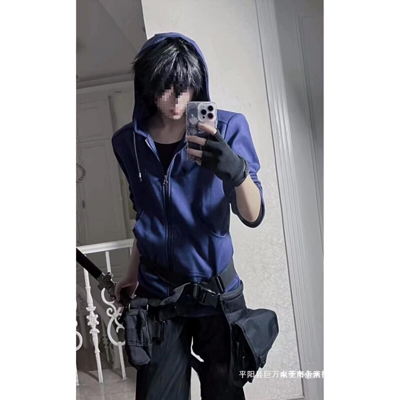 Cross-Border 2024 Zhang Qiling Cosplay Functional Windbreaker Zipper Hoodie Men's Summer Heavy Cardigan Cross-Border 2024 Zhang Qiling Cosplay Functional Windbreaker Zipper Hoodie Men's Summer Heavy Cardigan
