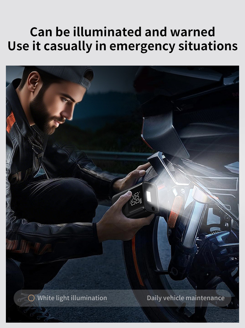 【Mf01】Cross-Border Car Air Pump Wireless Portable Car Sedan Electric Car Tire 12V Inflator