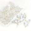 Imitation golden needle ball nails 100 long flat box 1 box