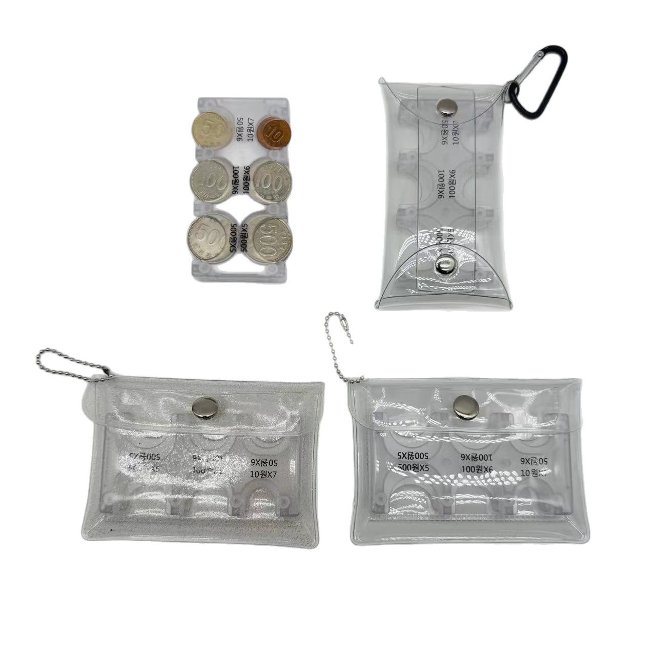 スポット売れ筋日本小銭入れプラスチックコイン分類小銭入れポータブル財布韓国コイン収納財布