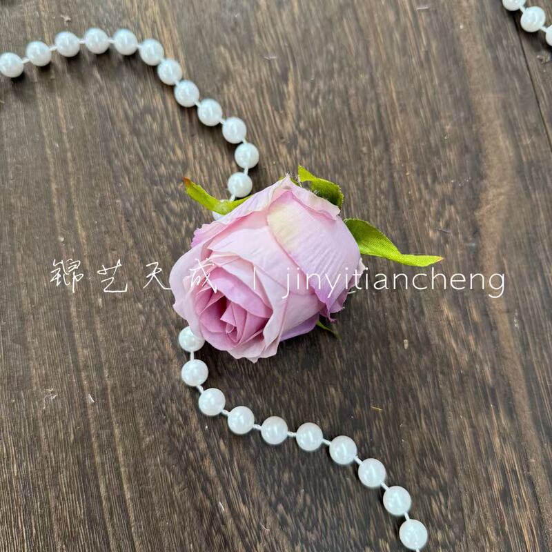 厂家批发保加利亚玫瑰花头花环头饰diy材料婚庆花墙插花布置道具|undefined