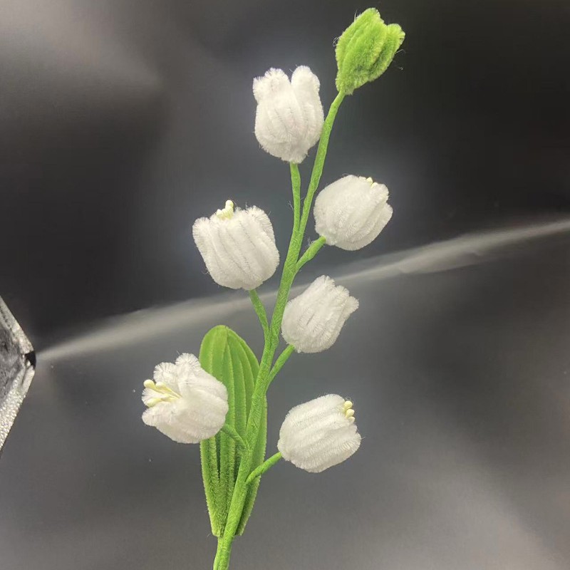 Single Twist Stick Finished Product, Handmade Arrangement Decoration, Lily Of The Valley Wedding Bouquet, Home_voghion.com