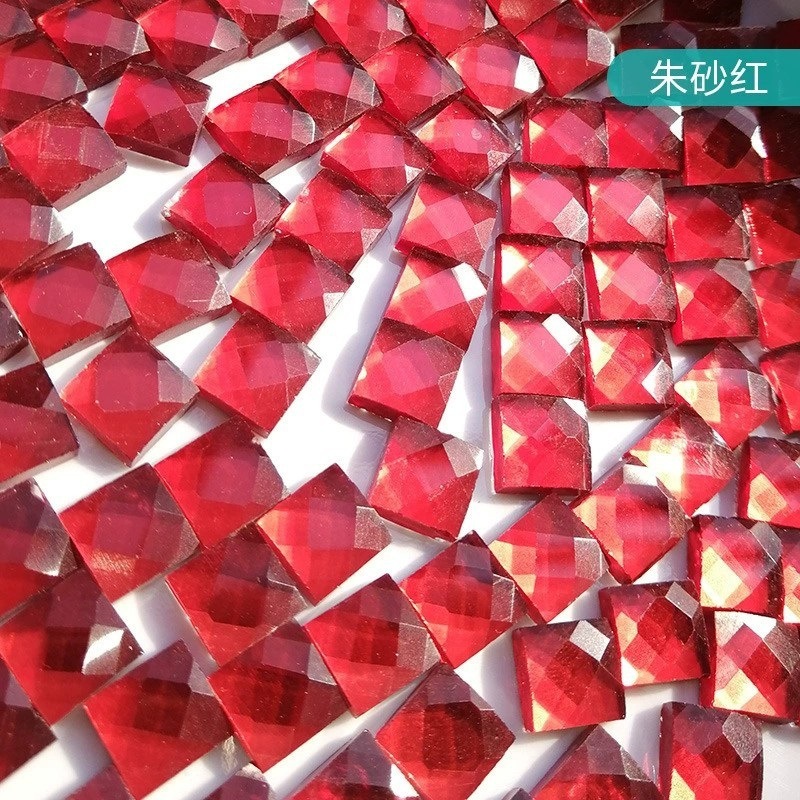 混合モザイク diy 手作りフリーストーンクリエイティブ生産材料カラークリスタルガラスルース粒子装飾自己粘着|undefined