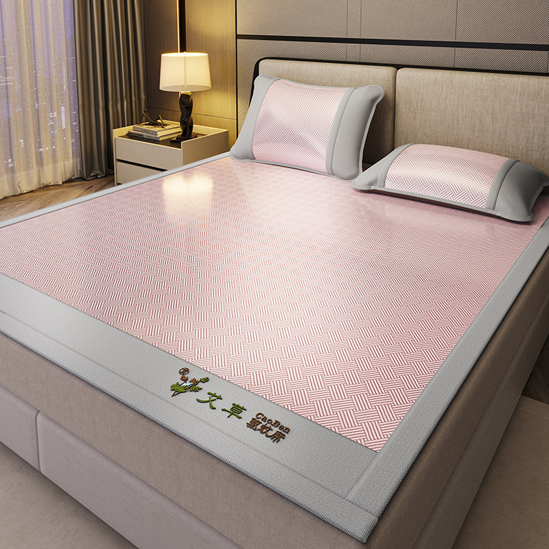 Nueva capa de cama de seda de hielo de verano de clase A 2025 nueva cubierta protectora de colchón todo incluido sábana cubierta de cama de tres piezas
