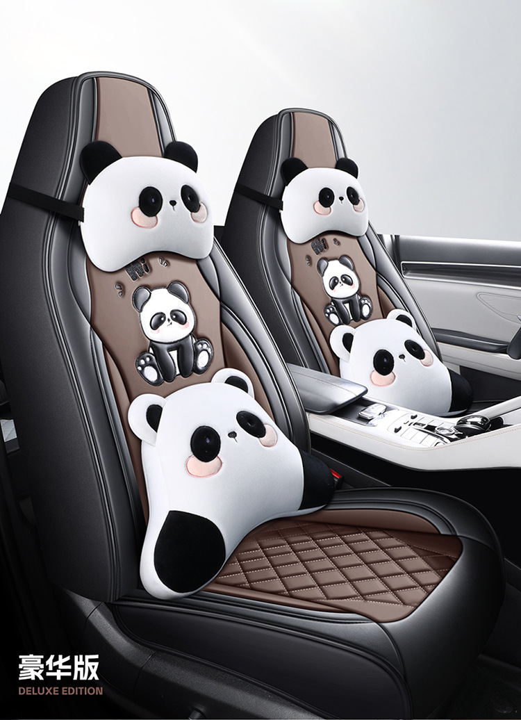 New Cartoon Car Seat Cover, All-Inclusive, All-Season, Full Leather Seat Cushion, Special for Spring and Summer Car Seat Cushion and Seat Cover