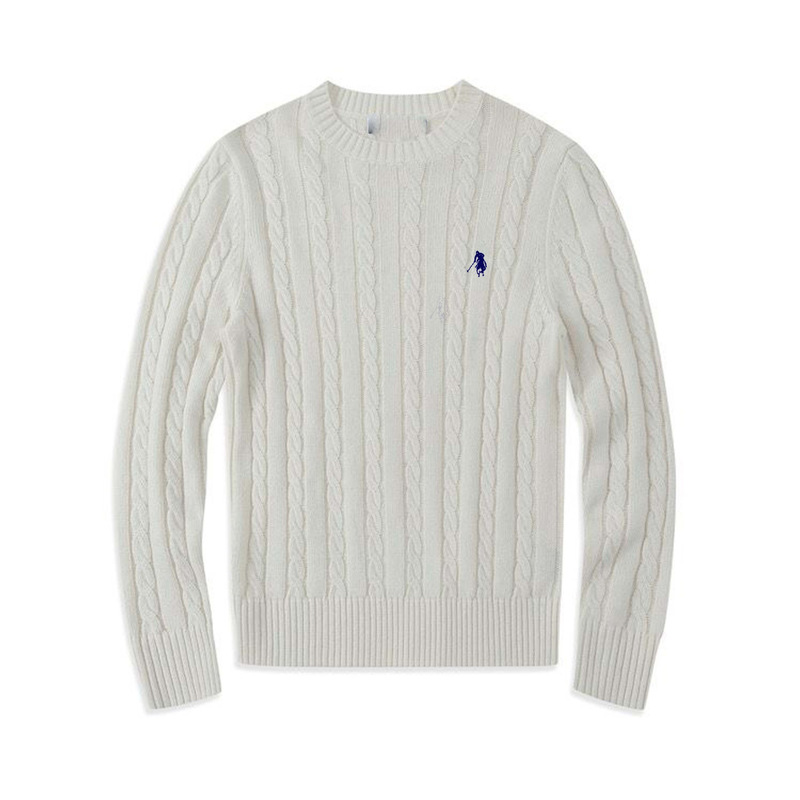 Autumn and Winter Round-Neck Cable Knit Sweater for Men, Business Casual Wool Blend Polo with Pony Logo, Couple Knitwear Autumn and Winter Round-Neck Cable Knit Sweater for Men, Business Casual Wool Blend Polo with Pony Logo, Couple Knitwear