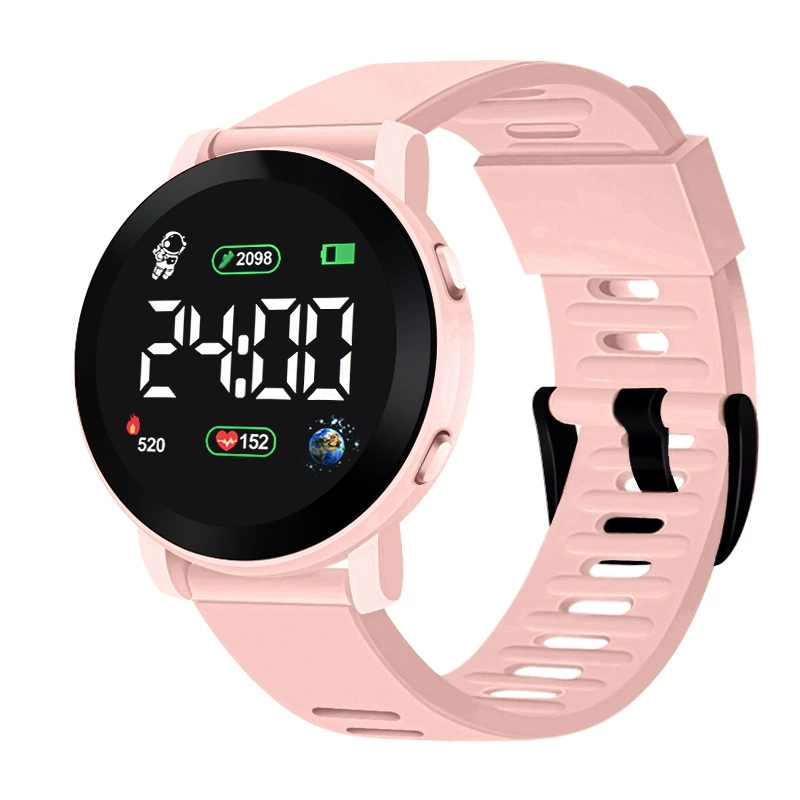 Children's Digital Travel Watch — Waterproof, Silicone Strap, Time & Date Display (Multiple Colors)