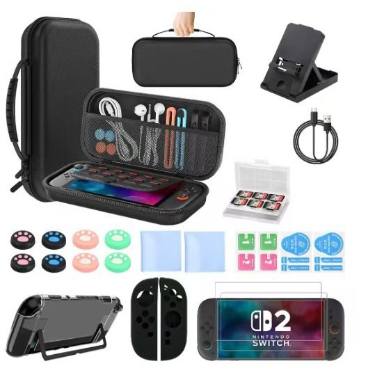 Suitable for Nintendo Handheld Switch2 Game Console Accessories Protection Set Storage Cassette Switch2 Cosmetics Bag