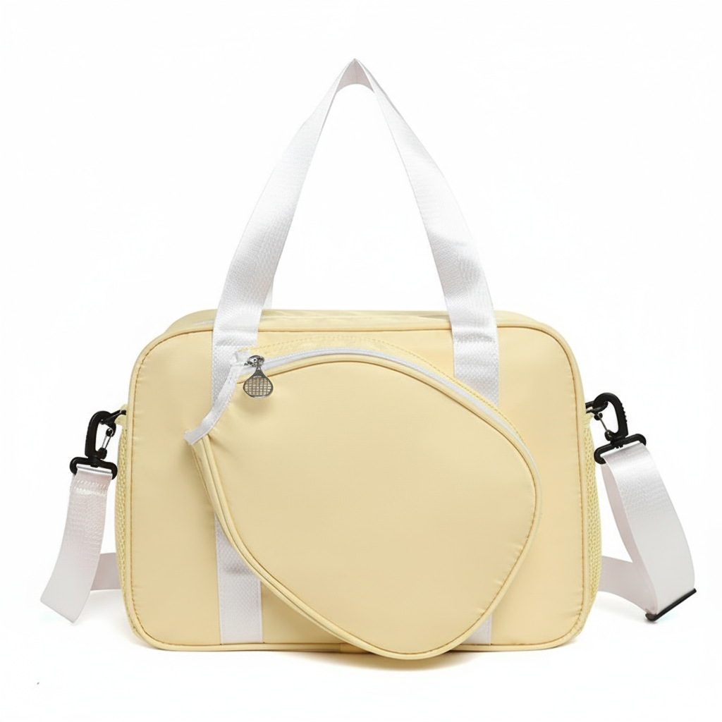 Bolsa de tenis de gran capacidad de almacenamiento de hombro único bolso de pelota bolso de mano doble hombro bolso de bádminton femenino de alto valor image 5