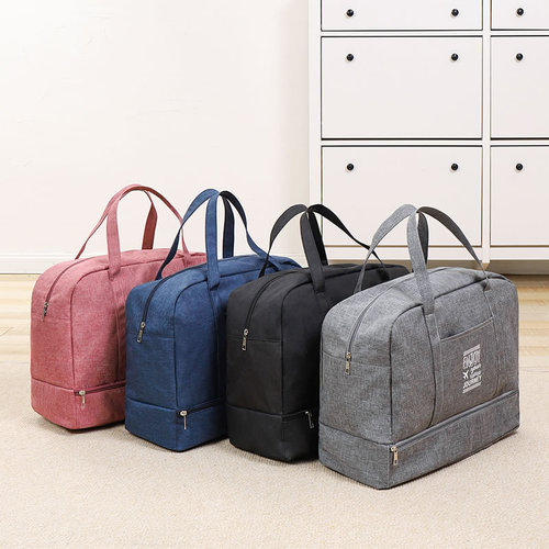Fitness bag women's bag trendy single shoulder yoga room small lightweight sports hand-held training dry-wet separation swimming bag travel bag