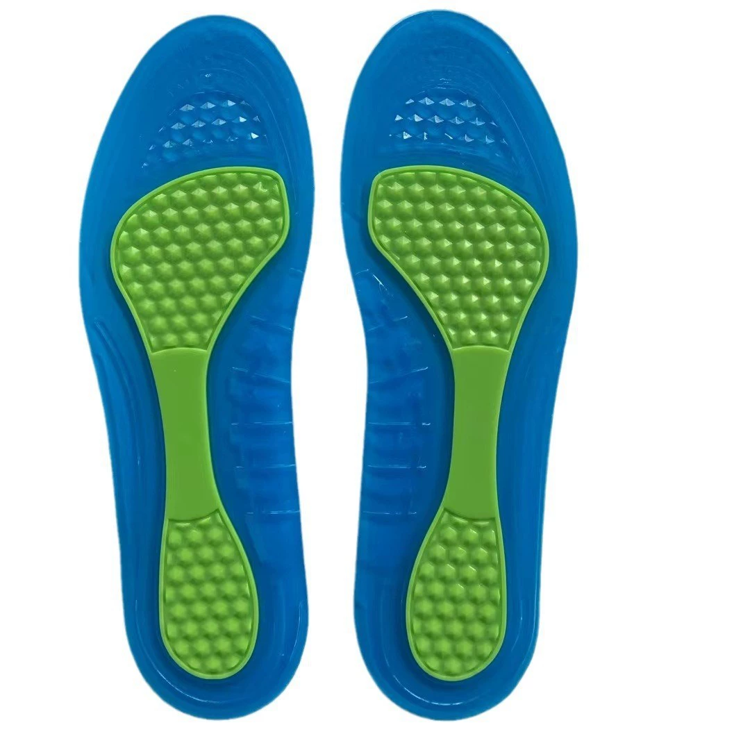 Амортизирующая спортивная стелька собственного производства, изготовленная самостоятельно, мягкая резина TPE, медленный отскок, мягкая удобная амортизирующая стелька