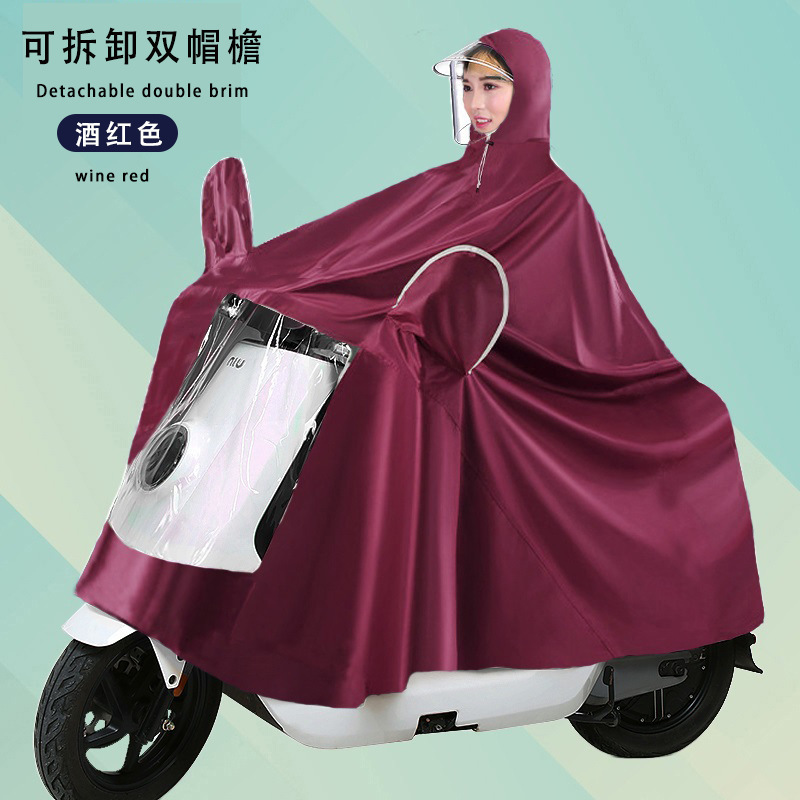 Raincoat eléctrico largo todo el cuerpo a prueba de tormentas motocicleta batería coche una sola persona para aumentar el grosor raincoat al por mayor