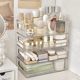 Transparent desktop storage box drawer storage rack acrylic simple stationery dormitory sundries storage basket