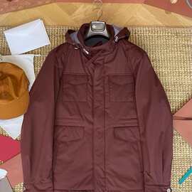 BC男士高端  工装风多口袋连帽棉服外套 质感挺括且触感细腻顺滑