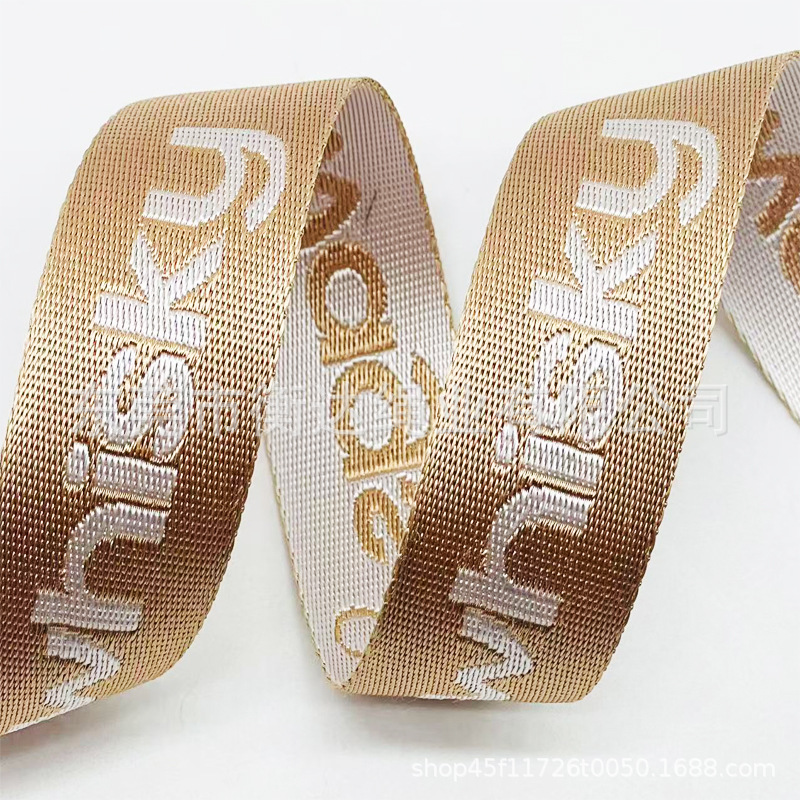 Personalizado 1 - 10cm de espesor 1mm brillante imitación de nylon jacquard cinturón bolsos zapatos sombreros teléfonos móviles correa de tela