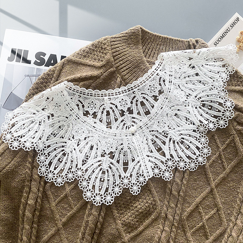 Lace universal false collar