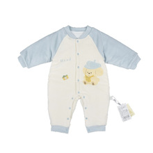 25秋冬款婴儿夹棉连体衣灯芯绒卡通男女宝宝爬爬服外穿哈衣73-90#