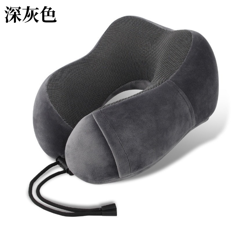 Verano helado sensación fría protección de cuello almohada en forma de U portátil almacenable memoria almohada de cuello de algodón almohada de avión almohada al por mayor existencias