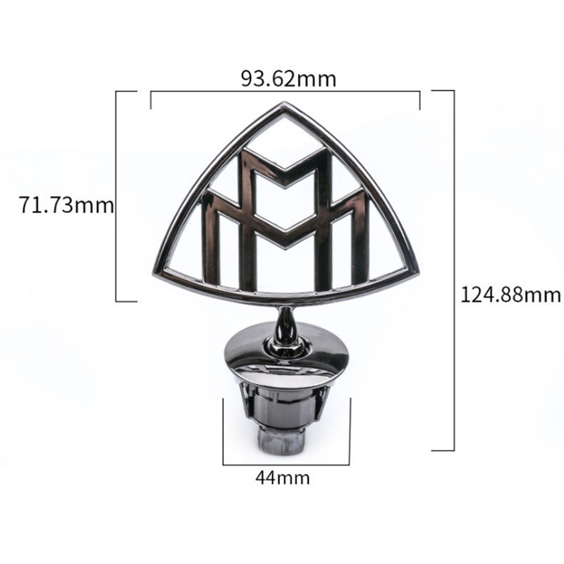 Suitable for Mercedes-Benz Maybach Original Car Logo S480 Vertical Logo S560 Logo S450 Logo Gls480 Front Logo S-Class Modification