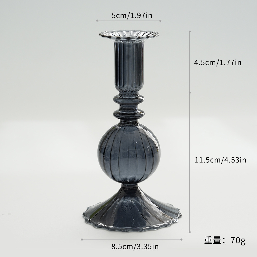 ZT2058 candelabro de rayas grises