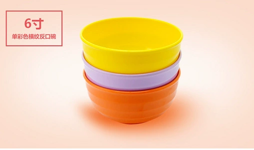 Dongguan manufacturer's home dishes wholesale rice seasoning bowl imitation porcelain bowl 6 -inch B666 home horizontal bowl