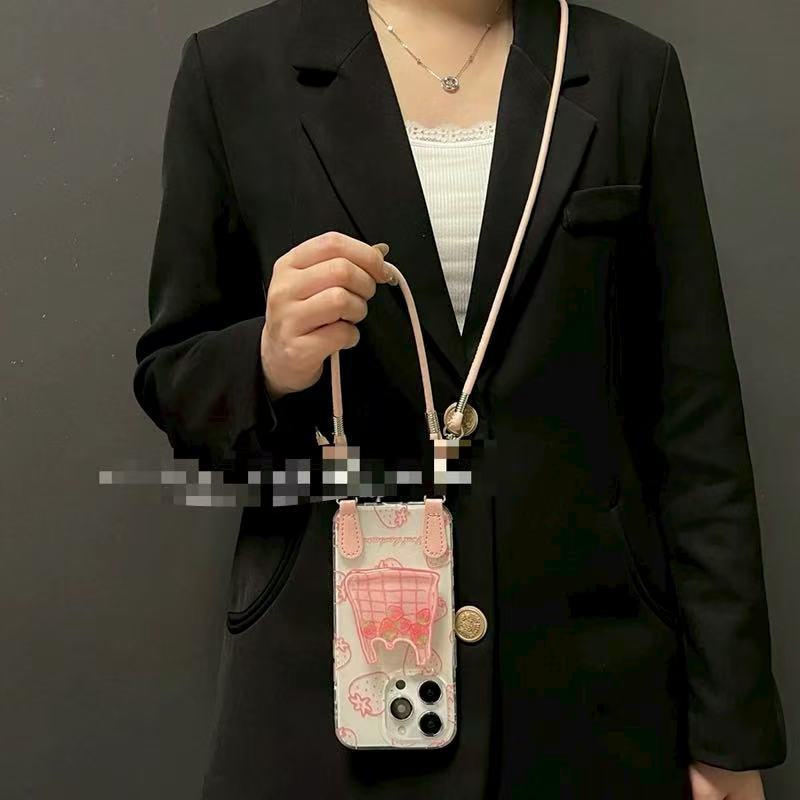 Simple verano fruta fresa Sydney apta para Apple 15/16 funda para teléfono 15ProMax nuevo 14/13 femenino 16PM