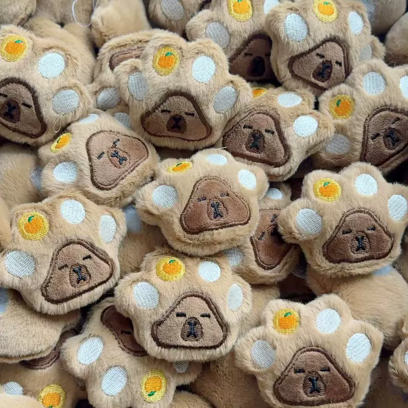 Мягкие игрушки-капибары на ладошку DIY-аксессуары для одежды и обуви