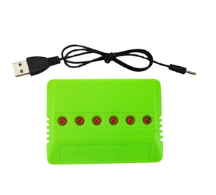 BLL accessories X5C X5SW H107 four-axis aircraft accessories 3.7V 1s lithium battery balance charger 1 charge 6