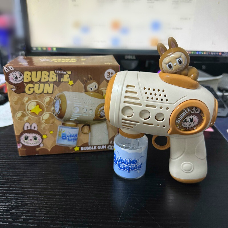 新款全自动吹泡泡机手持儿童灯光玩具厂家直销地摊批发网红泡泡枪|undefined