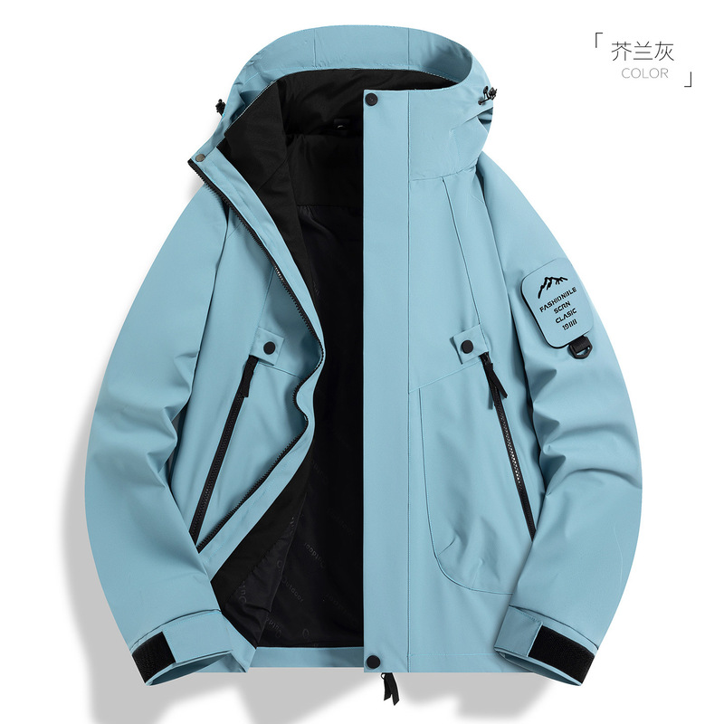 户外机能冲锋衣女款三合一防风防水情侣山系徒步进藏登山服外套男|undefined