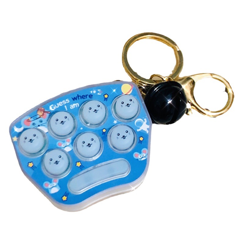 Niños hámster de mano máquina juego llavero nostálgico colgando juguete escuela periférica papelería tienda Venta caliente