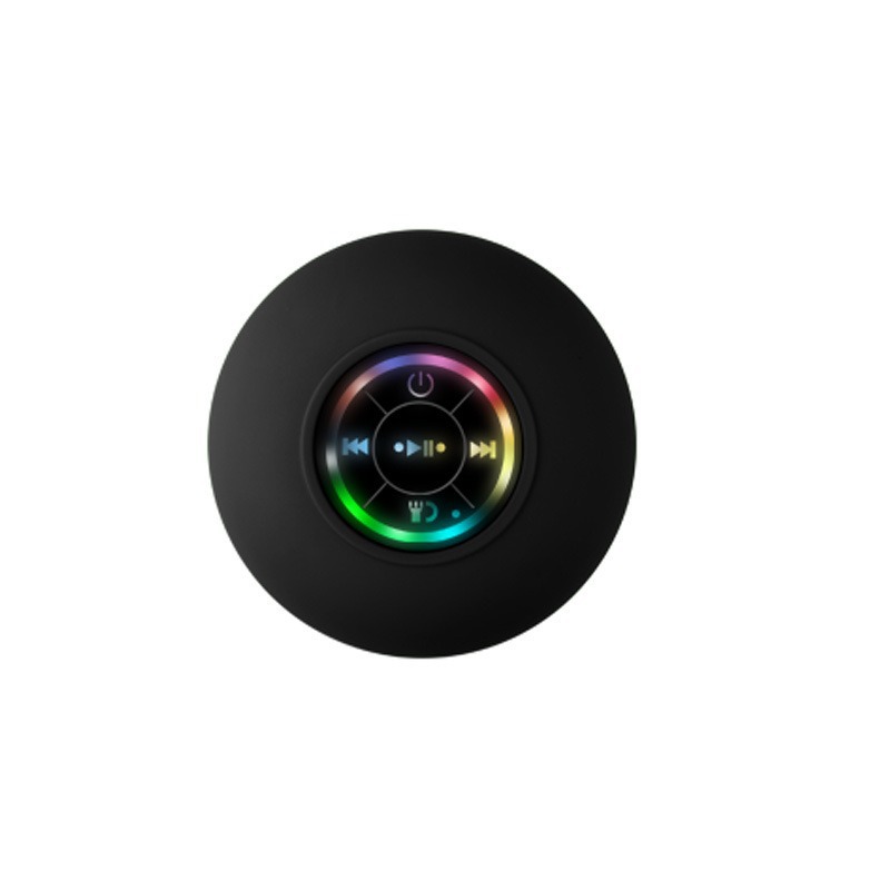 Lighted suction cup speaker [Black 400mA/magnetic speaker]