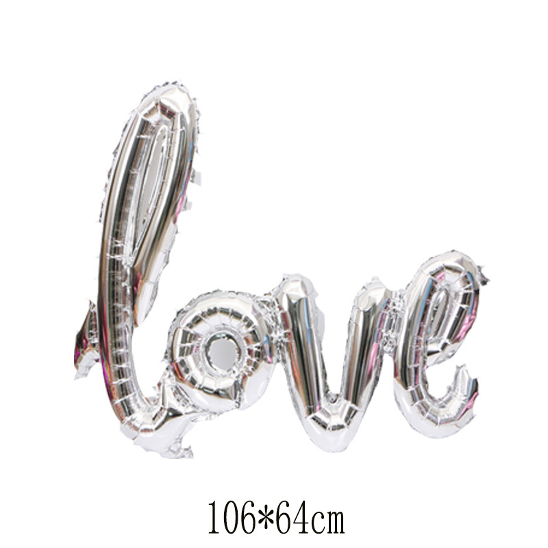 Valentine's Day Lips Heart Shape Aluminum Film Date Balloons display picture 10