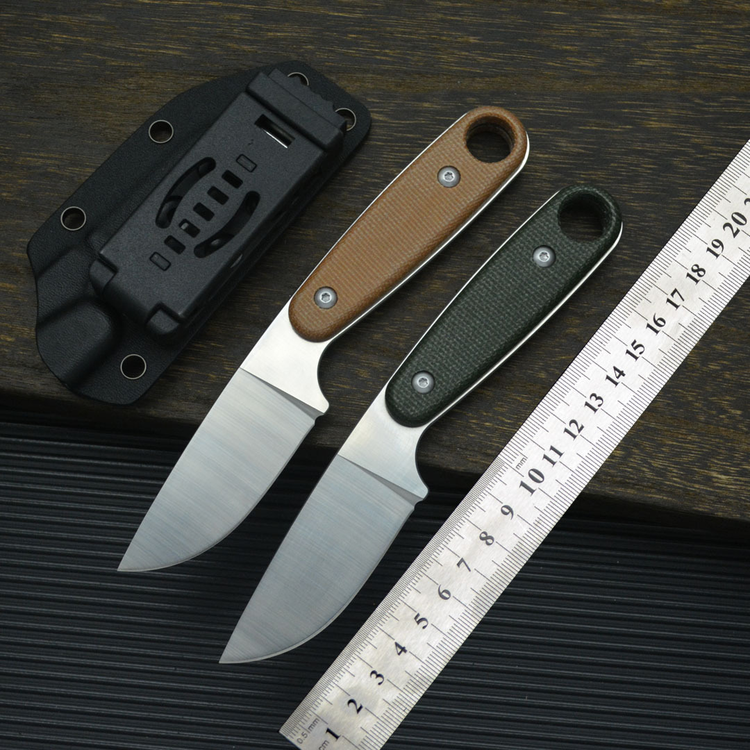 外贸热销小蚂蚁户外露营求生刀14C28N钢随身小刀高硬度锋利小直刀