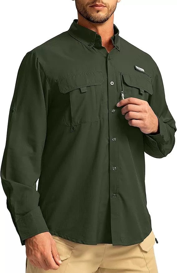 Camisa masculina manga comprida secagem rápida proteção uv_voghion.com