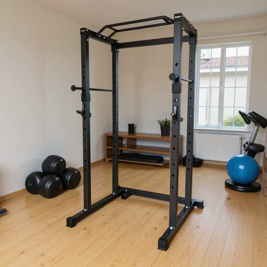 龙门架史密斯器材多功能一体杠铃深蹲卧推架高位下拉钢制举重台